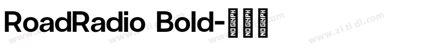 RoadRadio Bold字体转换